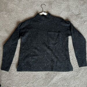 Madewell mock neck pocket sweater